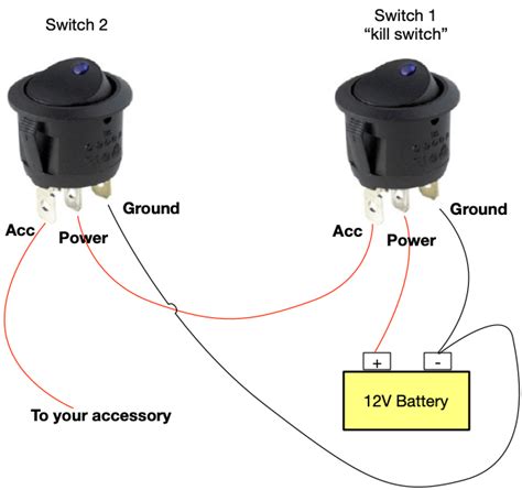 12v on off switch wire diagram 